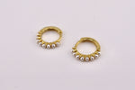 Elizabeth Small Pearl Hoop Earrings