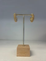 Marla Textured Hoop Earrings