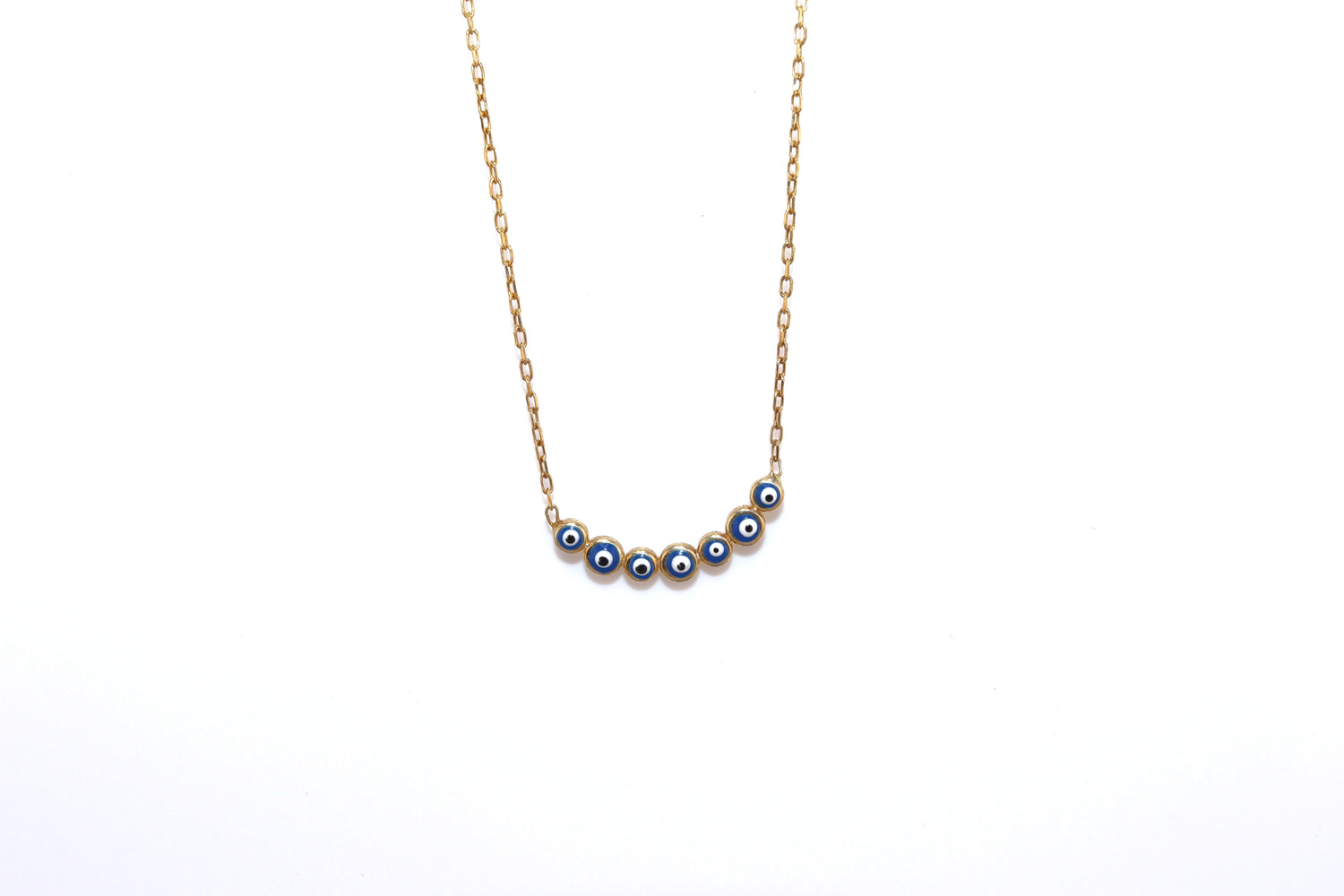 Deep Blue Evil Eye Necklace