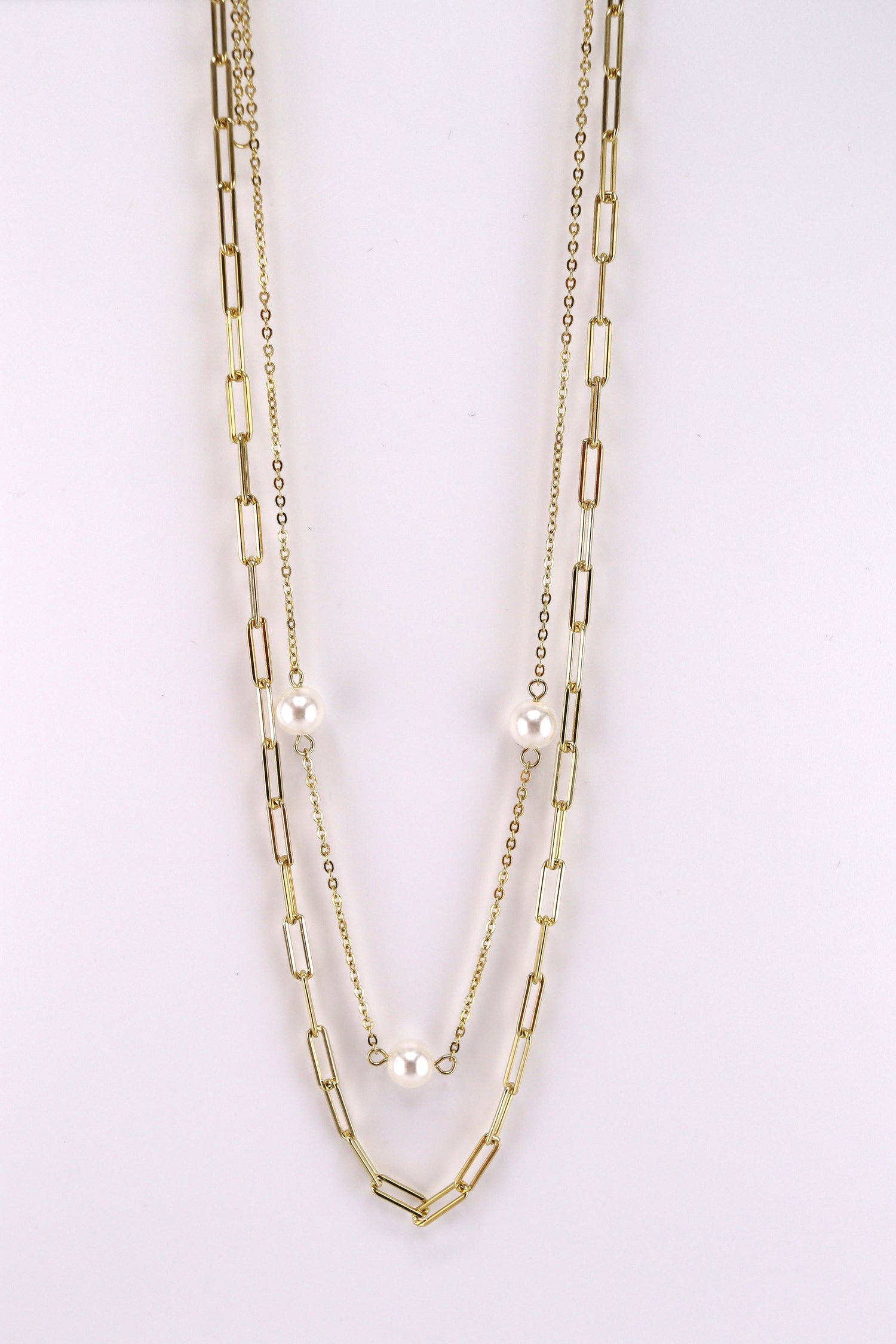 Lune Double Strand Pearl Necklace