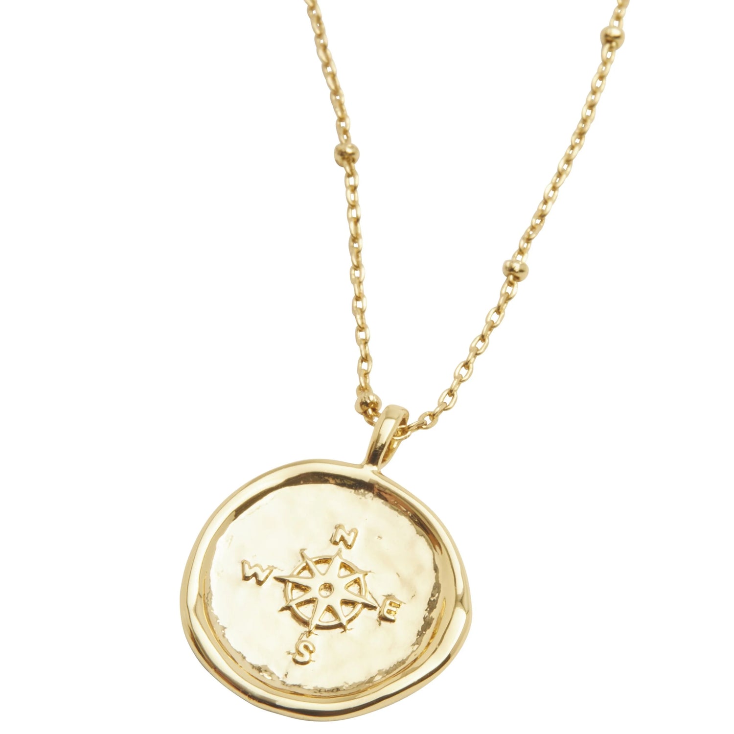 Compass Coin Necklace